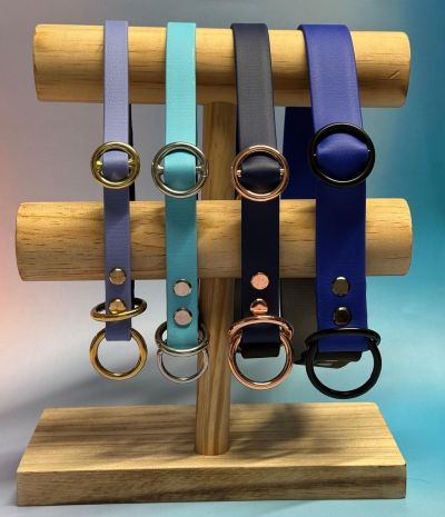 Zugstopphalsbänder zweifarbig